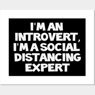 Social distancing introvert Posters and Art